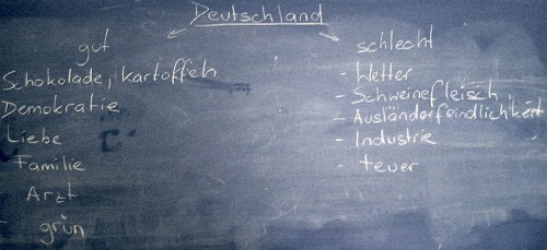 Während des Sprachkurses an der Tafel - © Vicky Marie Eichhorn