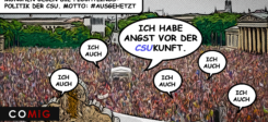 Demo, Demonstration, COMiG, Flüchtlingspolitik, CSU