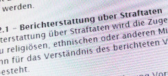 Pressecodex, Richtlinie, Diskriminierung, Minderheiten, Presse