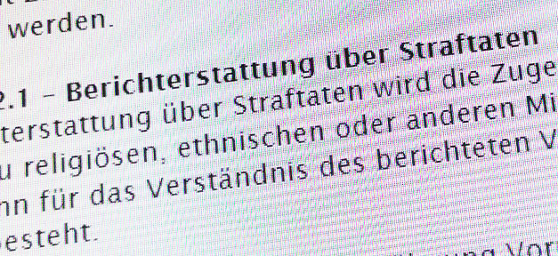 Muss der Pressekodex geändert werden? Pressecodex, Richtlinie, Diskriminierung, Minderheiten, Presse