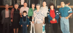 Ankunft in Deutschland, Bahnhof, Famile, Familienfoto
