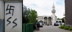 Moschee, Hakenkreuz, Rechtsextremismus, Straftat