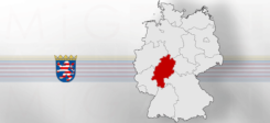 Hessen, Land, Deutschland, Karte, Grenze