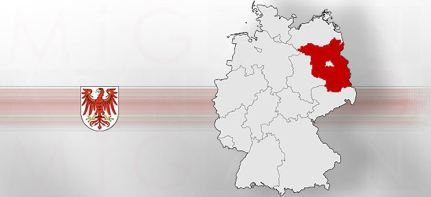 Drei Bleiberechtsanträge für Opfer rechter Gewalt Brandenburg, Karte, Bundesland, Deutschlandkarte