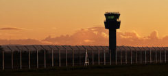 Flughafen, Kontrolle, Tower, Turm, Abflug, Landung