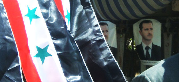 Zuversicht bei neuem Anlauf zu Syrien-Friedensgesprächen Baschar al-Asaad, Asaad, Syrien, Fahne, Flagge