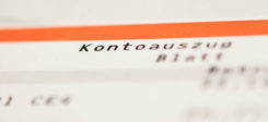 Kontoauszug, Bank, Girokonto, Jedermannkonto, Dispokredit
