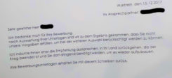 Bewerbung, Diskriminierung, Brief, Syrer, Flüchtling