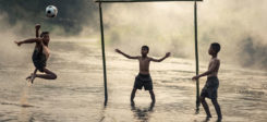 Fussball, Fallrückzieher, Sport, Tor, Wasser, Torwart