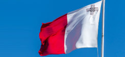 Malta, Fahne, Flagge, Staat, Himmel, Mast, Fahnenmast