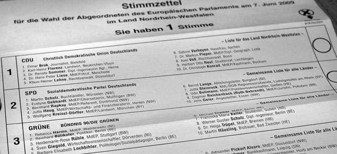 Niedrige Wahlbeteiligung nutzt rechtsextremen Parteien stimmzettel_europawahl_2009_655x300