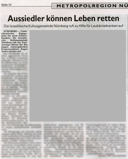 Aussiedler können Leben retten - Nürnberger Nachrichten vom 02.03.2007