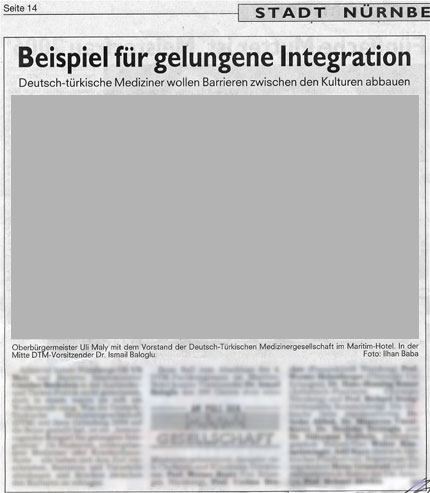 Beispiel für gelungene Integration - Nürnberger Nachrichten vom 20.11.2006