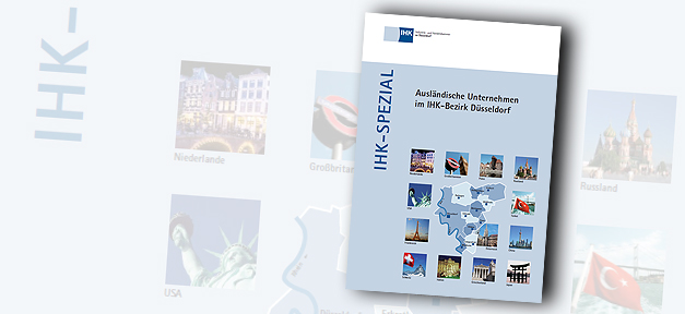 Ausländische Unternehmen im IHK-Bezirk Düsseldorf © IHK Düsseldorf, bearb. MiG