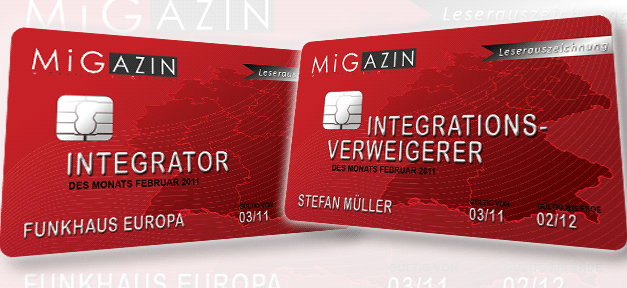 Integrationsverweigerer und Integrator im Februar 2011 Die Karten der Gewinner © MiG