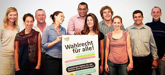 Wahlen für Berliner ohne deutschen Pass Jede Stimme 2011 © jedestimme2011.de, bearb. MiG