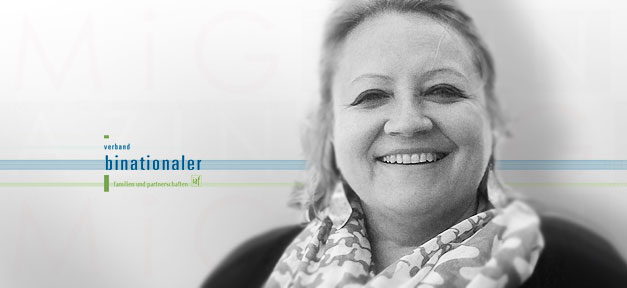 Maria Ringler, Verband binationaler Familien und Partnerschaften (iaf) © Ringler, bearb. MiG