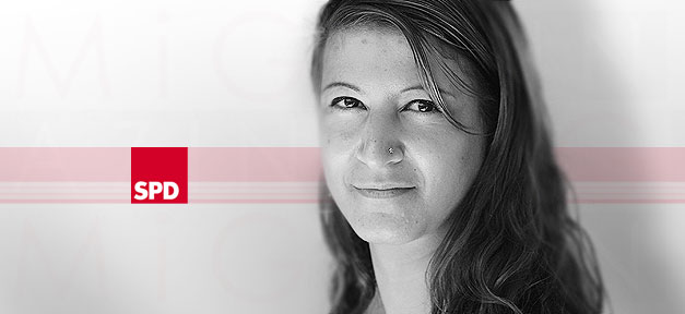 Derya Özkan, Politologin, arbeitet als Hauptamtliche für die SPD in Bayern © Derya Özkan, bearb. MiG