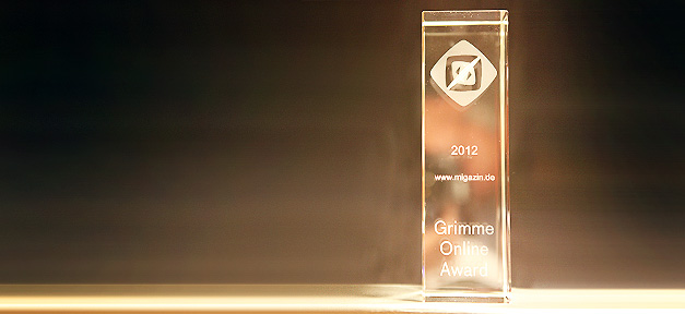 MiGAZIN gewinnt Grimme Online Award 2012 Der Grimme Online Award 2012 für MiGAZIN in der Kategorie "Information" © MiG