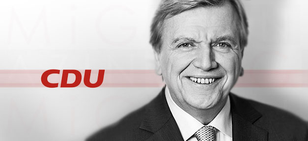 Bouffier ist sich keiner Schuld bewusst Volker Bouffier (CDU), Ministerpräsident in Hessen © cdu-fraktion-hessen.de, bearb. MiG