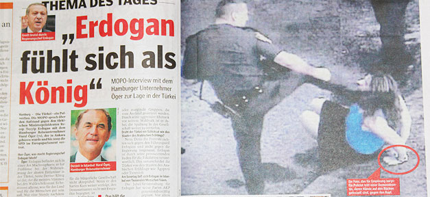 Wie aus einem US-Brutalo ein türkischer Polizist wurde Falschmeldung in der Morgenpost vom 18. Juni 2013 © S.B.