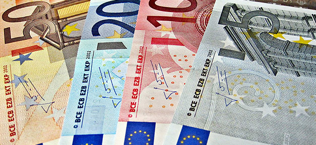 Euro, Geld, Banknoten, Geldscheine, Bargeld, Euros