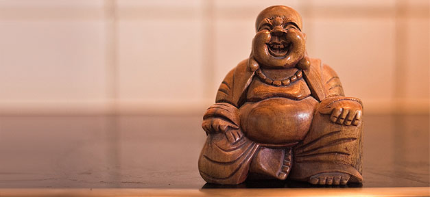 buddah, skulptur, figur, statue, lachen, komisch, witzig