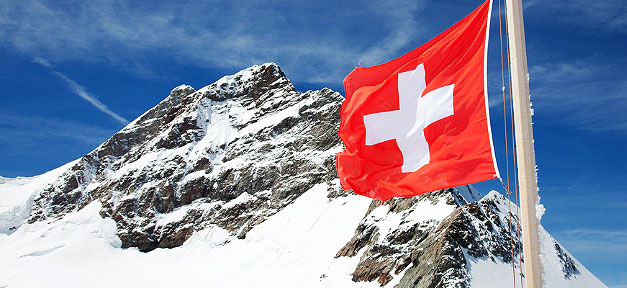 Schweiz, Flagge, Berge, Schweizer Berge, Alm, Fahne