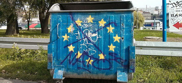 europa, europäische union, eu, müllcontainer, müll