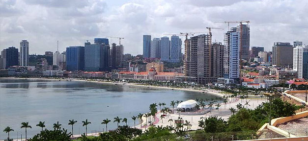 Luanda, Angola, Skyline, Stadt, Küste, Meer, Strand