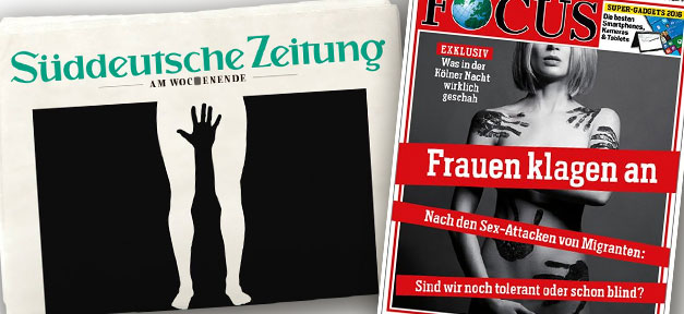 SZ, Focus, Titelseite, Flüchtlinge, Köln, Sexismus