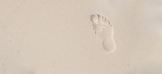 Fußspur, Sand, Abdruck, Fußstapfen