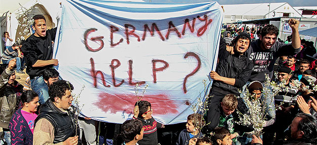 Flüchtlinge, Idomeni, Germany, Help