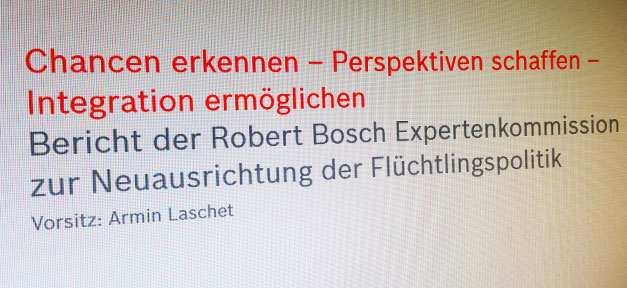 Flüchtlinge, Bericht, Integration, Chance, Robert Bosch Stiftung