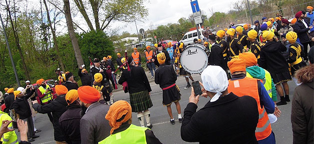 Sikh, Religion, Fest, Straße, Demonstration, Demo