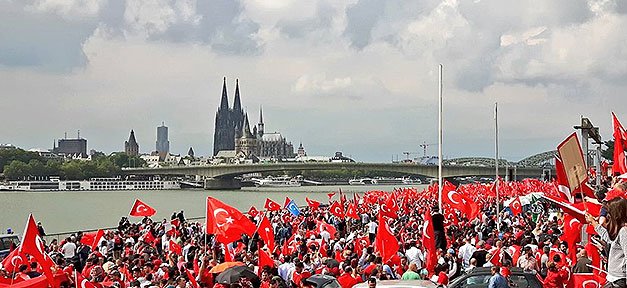 Demonstration, Türken, Türkei, Köln, Demo, Demokratie, Putsch