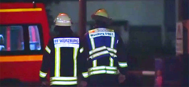 Feuerwehr, Nacht, Würzburg, Feuerwehrmann, Feuerwehrmänner