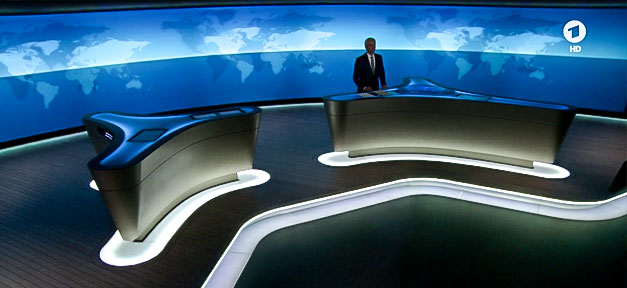 ARD, Tagesschau, Nachrichten, Studio, Fernsehen, TV