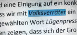 Unwort des Jahres 2016 ist "Volksverräter"