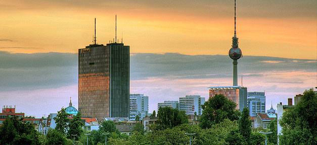 Berlin, Fernsehturm, Stadt, Panorama, City, Hauptstadt