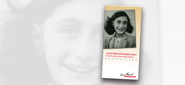 Anne Frank, Ausstellung, Antisemitismus, Rassismus, Flyer, Cover, Anne Frank Zentrum