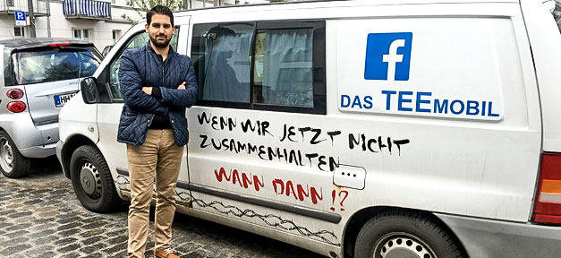 Teemobil. Flüchtlinge, Hilfe, Hamburg, Initiative