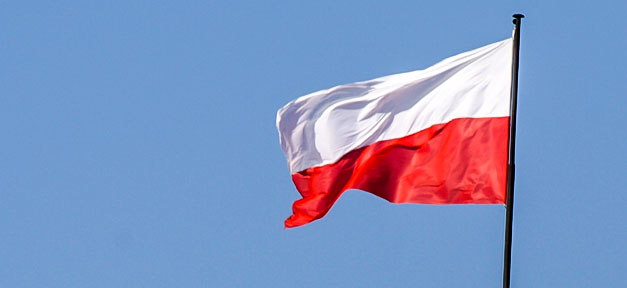 Polen, Flagge, Fahne, Mast, Polnisch