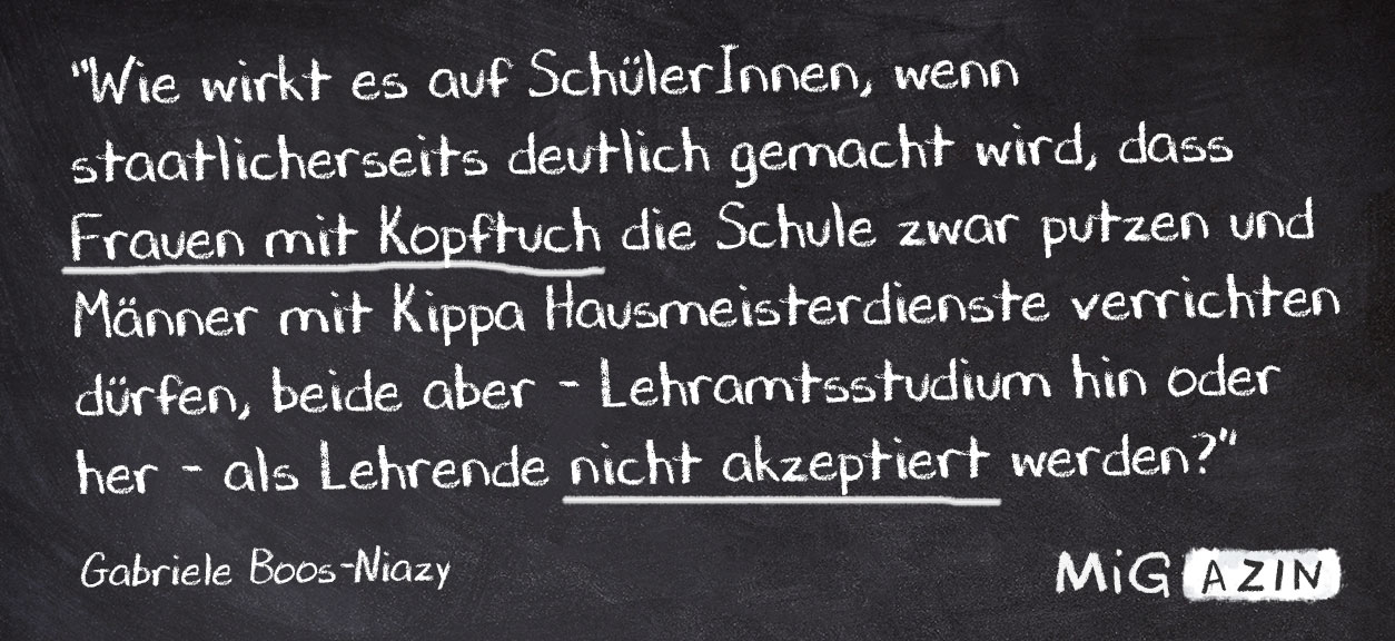 Berlin, Neutralitätsgesetz, Gabriele Boos-Niazy, Kopftuchverbot, Kopftuch, Muslime