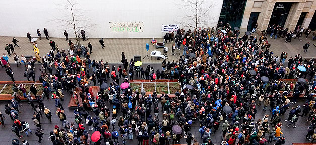 Demonstration, Studenten, Universtität, Leipzig, Rassismus