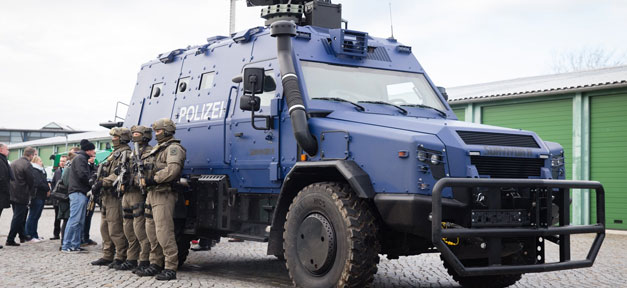 Sachsen, Polizei, Einsatzkommando, Auto, Nationalsozialismus