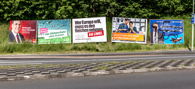 Wahlen, Bundestagswahl, Wahlplakate, FDP, SPD, CDU, Grüne, Linke