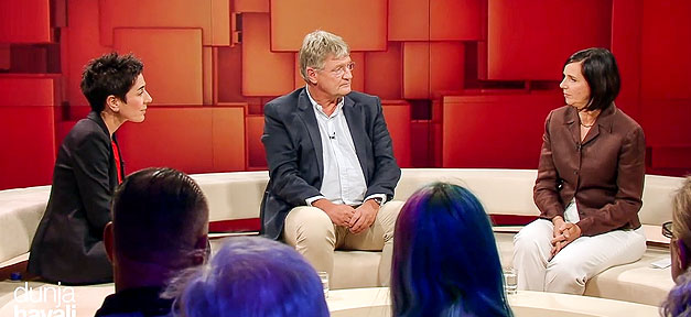 Dunja Hayali, Katrin Göring-Eckardt, Jörg Meuthen, TV, Fernsehen, ZDF