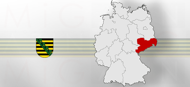 Sachsen, Karte, Deutschland, Bundesland, Bundesrepublik