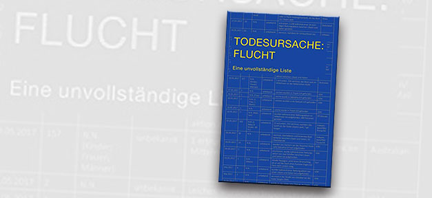 Buch, Buchcover, Todesursache Flucht, Flucht, Liste